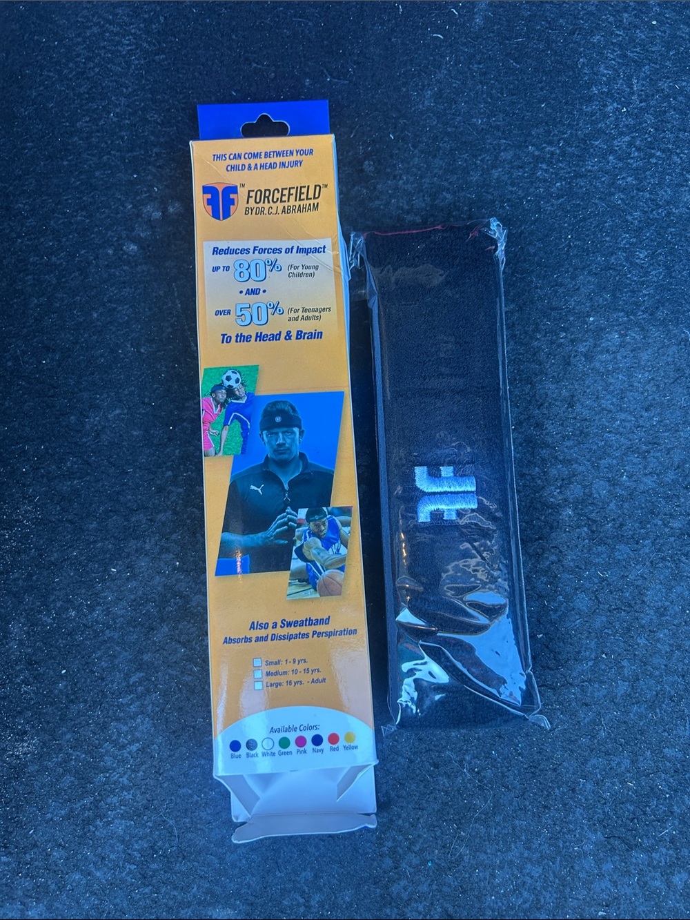 Black Protective Headband / Sweatband